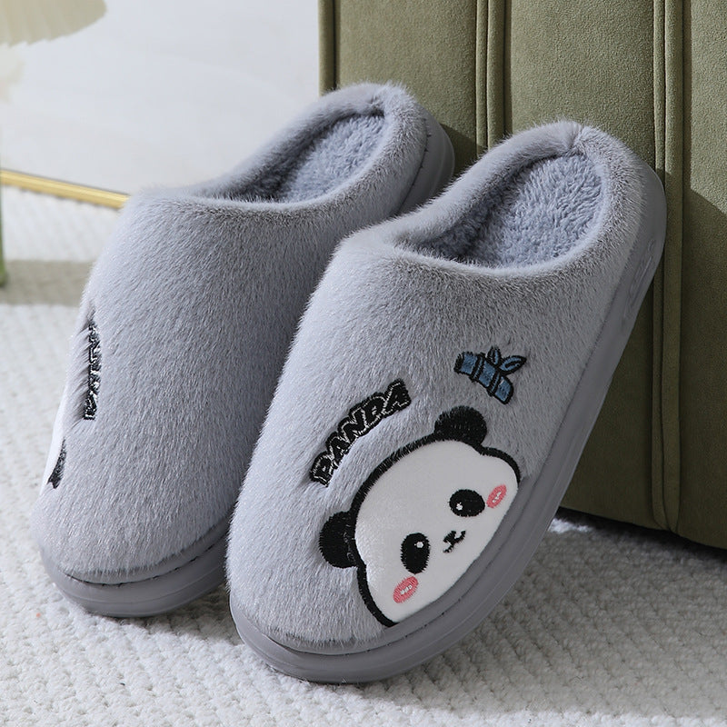 Cute Panda Couple Slippers