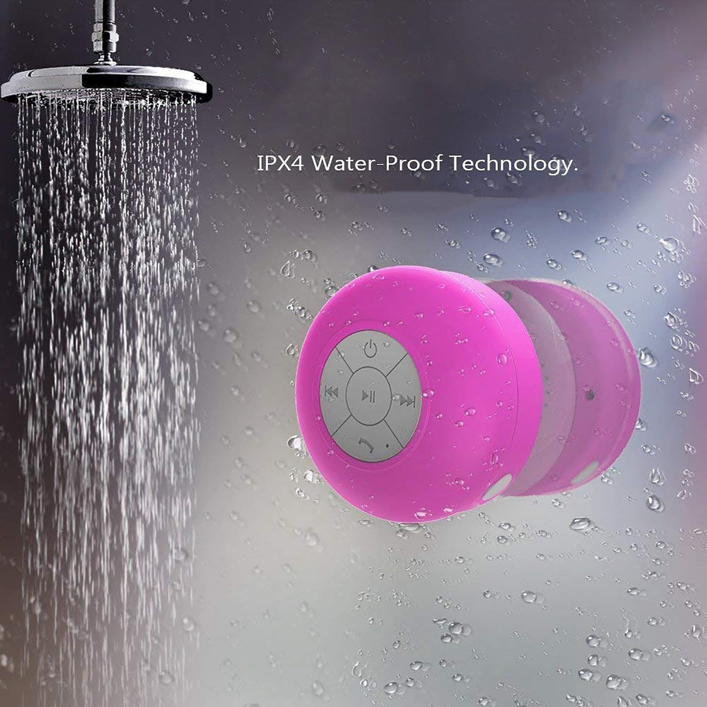 Waterproof Bluetooth Mini Speaker With Mic Pink