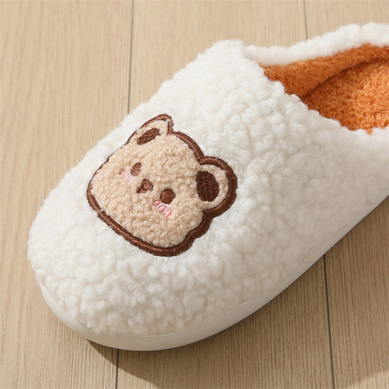 Cute Bear Couple Slippers