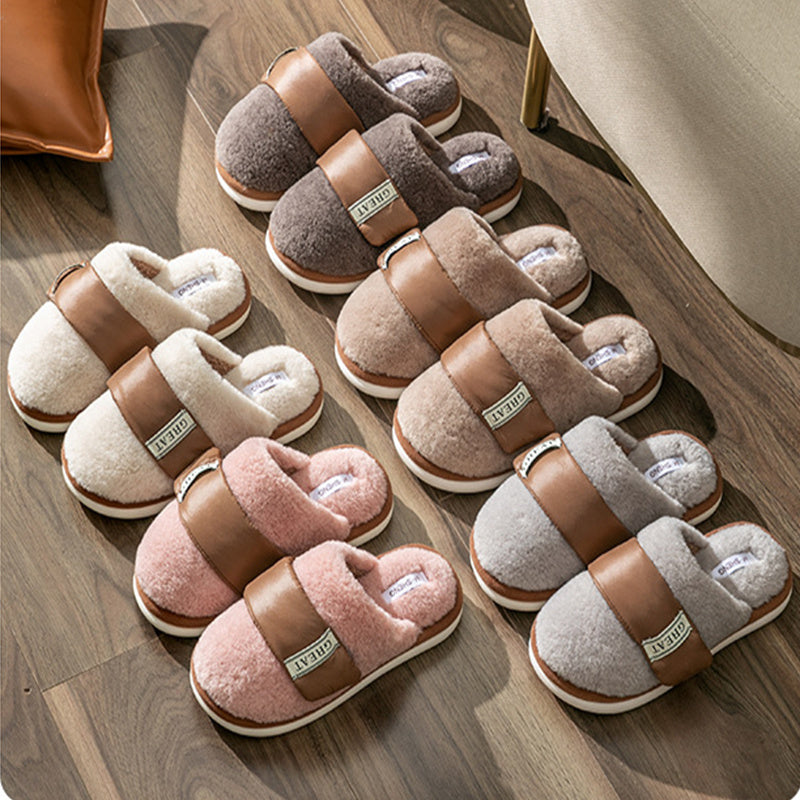 Cozy Fleece Slippers for Home, Bedroom, and Living Room