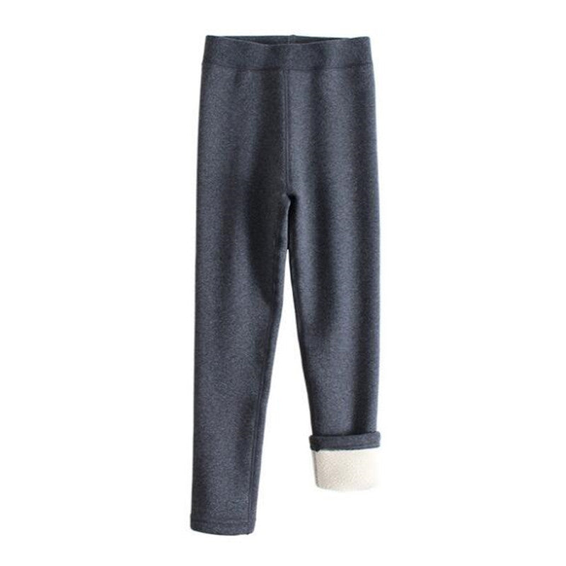 Girls' Cotton-Lined Thick Leggings