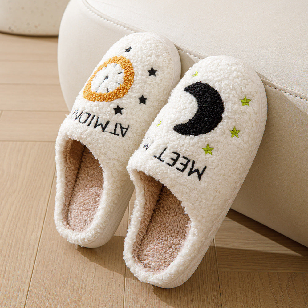 Fashionable Moon and Star Slippers