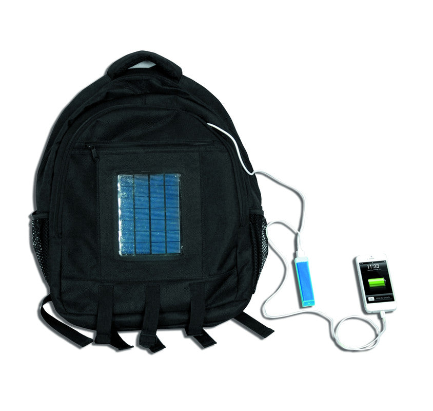 Solar Carry Bag with Li Ion 1.5W Batt and Cell Phone Connectors