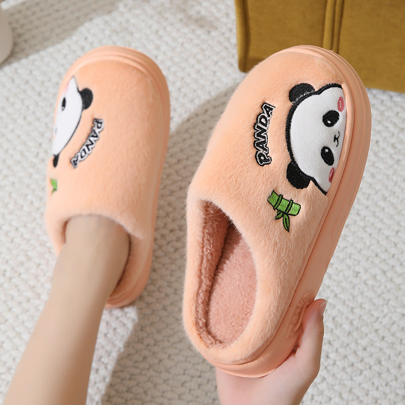 Cute Panda Couple Slippers