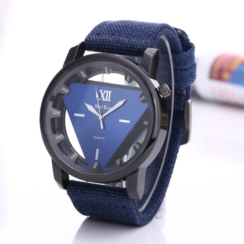 Trendy Canvas Strap Watch