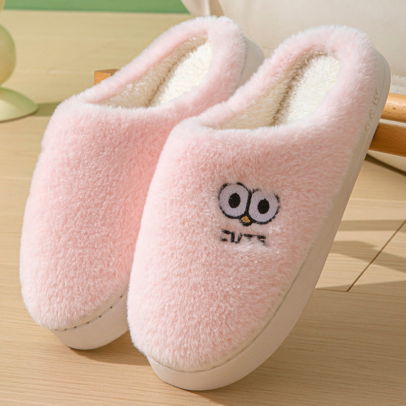 Adorable Big-Eye Couple Slippers