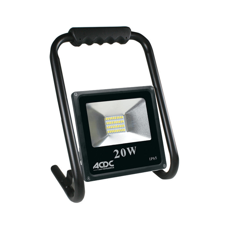 85 265VAC 20W Cool White LED Flood Light C W Stand IP65