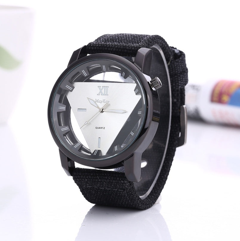 Trendy Canvas Strap Watch