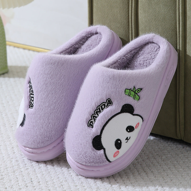 Cute Panda Couple Slippers