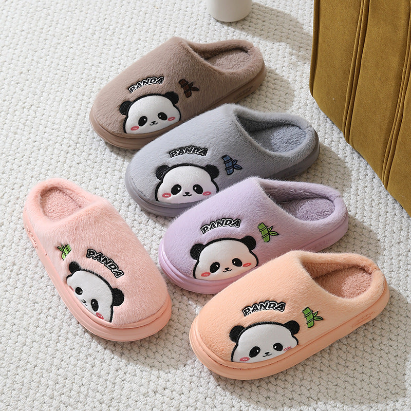 Cute Panda Couple Slippers