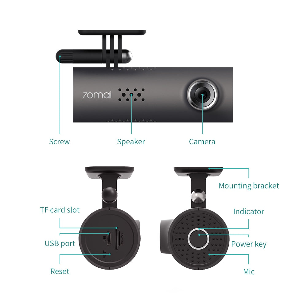 Wireless 1080P FHD Car Dash Cam.