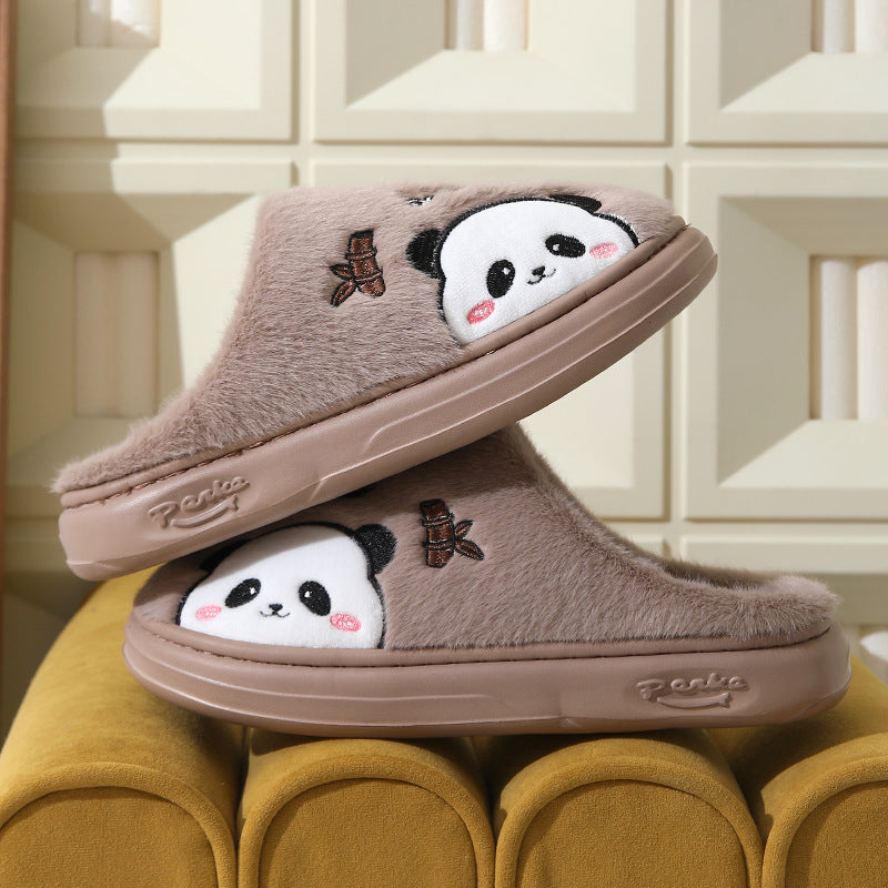 Cute Panda Couple Slippers