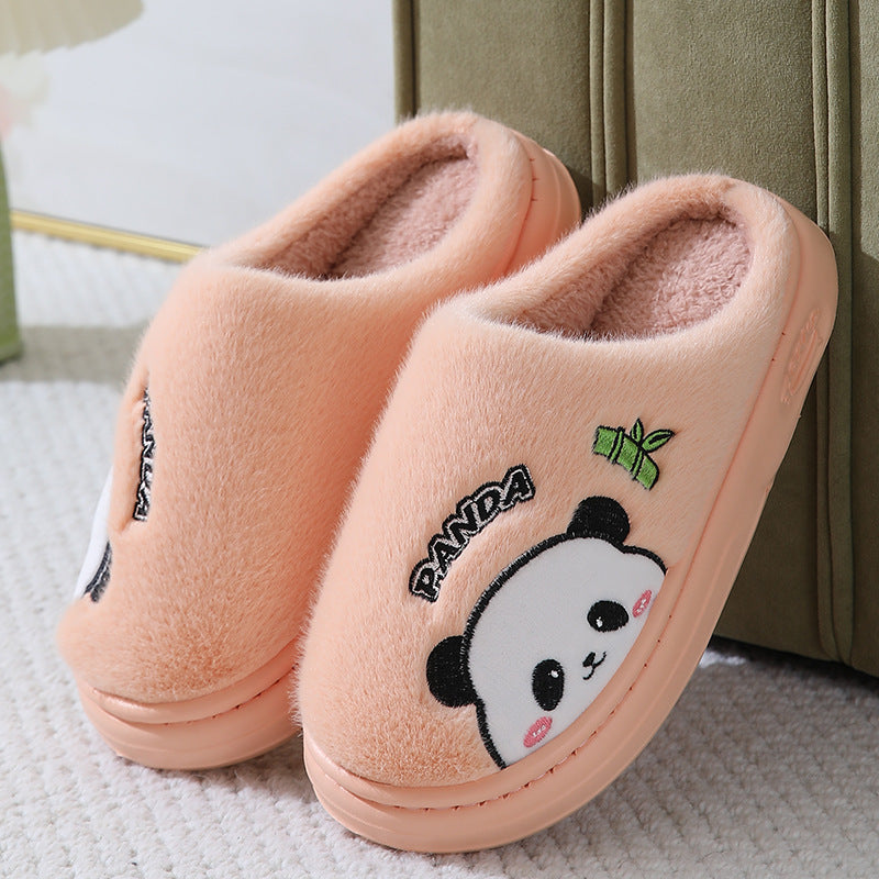 Cute Panda Couple Slippers