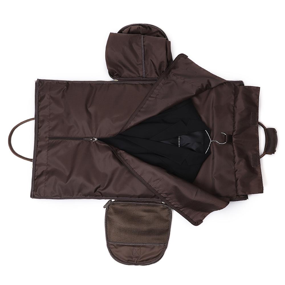 Genuine Leather Suit Travel Duffel Bag