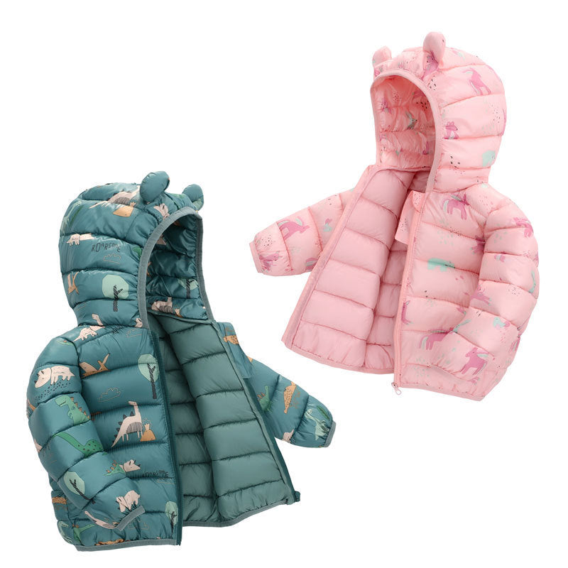 Winter Baby Cotton Coat Thickened Baby Quilt Coat Children's Clothing