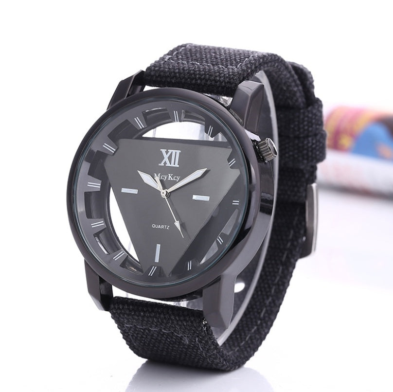 Trendy Canvas Strap Watch