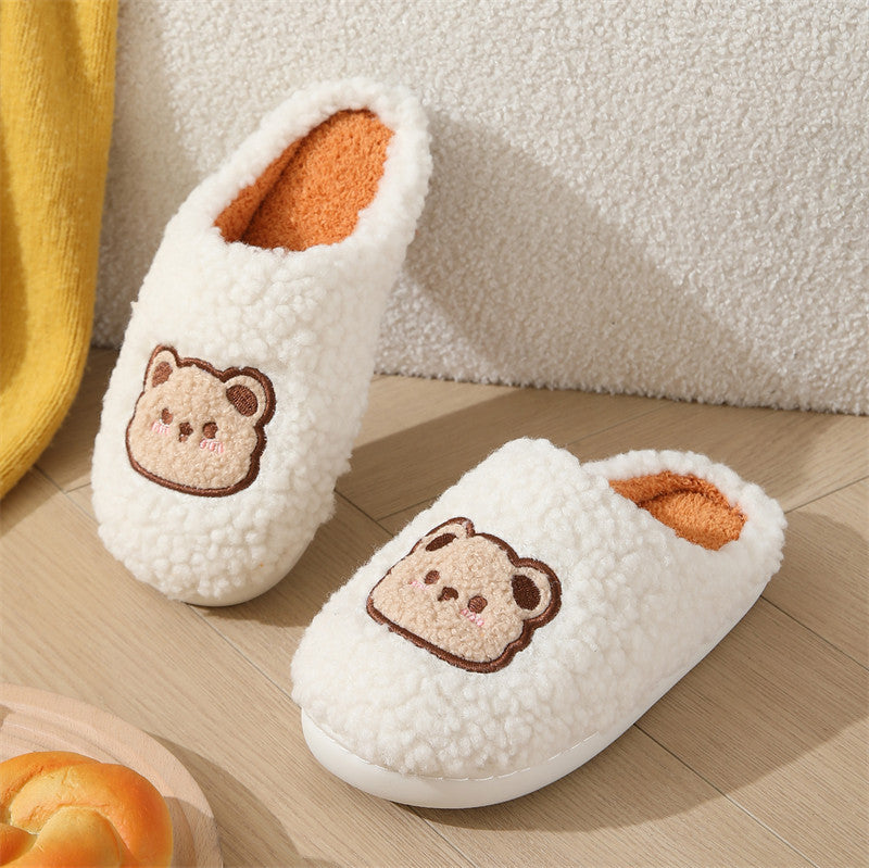 Cute Bear Couple Slippers