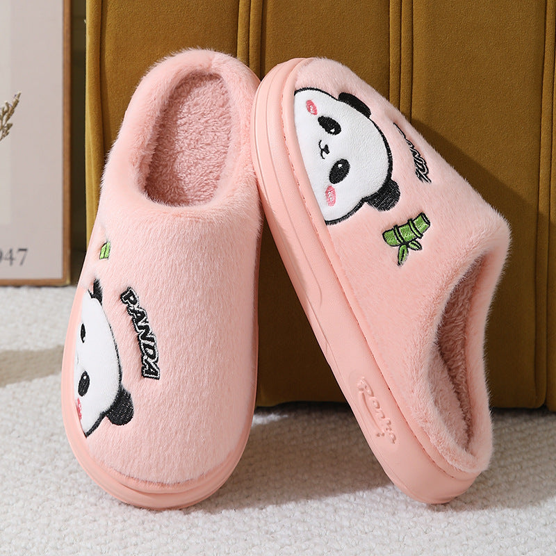 Cute Panda Couple Slippers