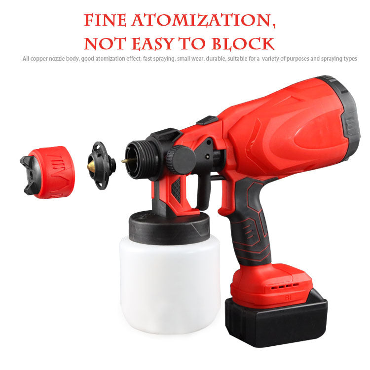 Cordless High Pressure Paint Spray Gun