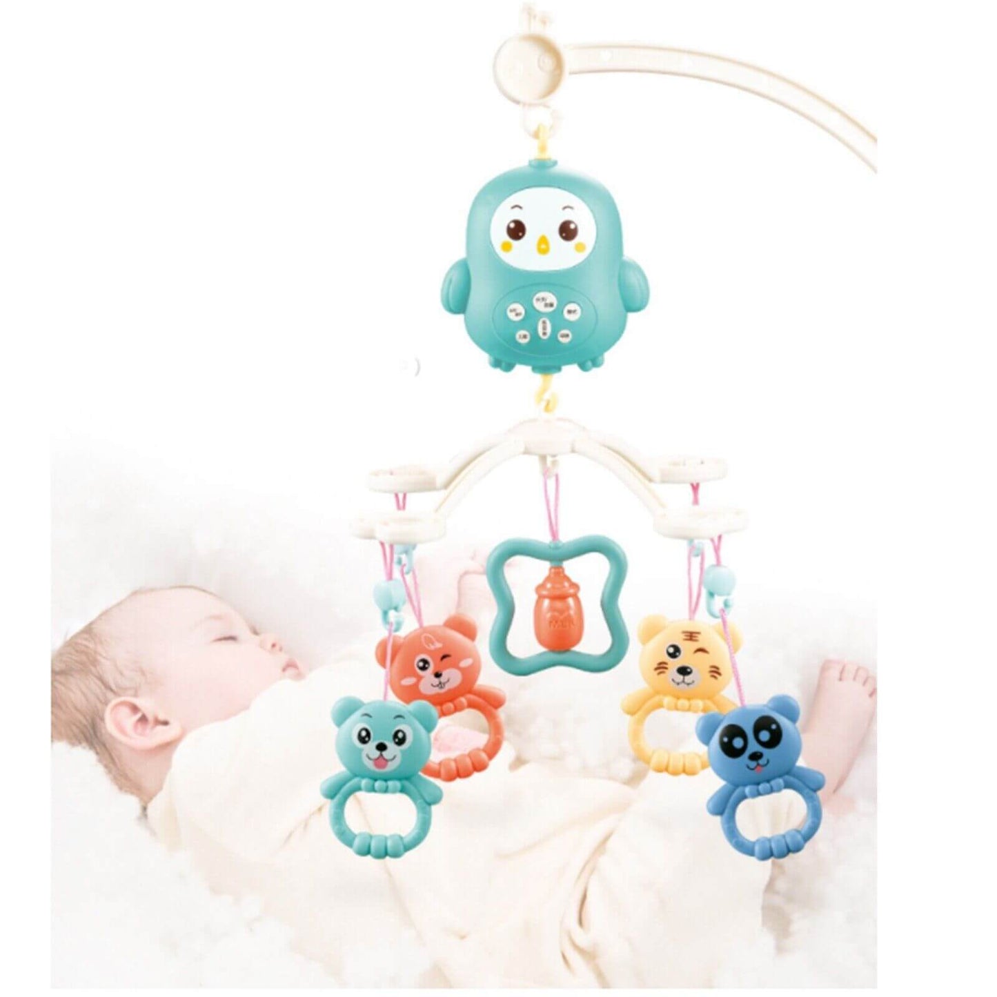 Baby Mobile With Remote Control Bed Bell and Rattle.