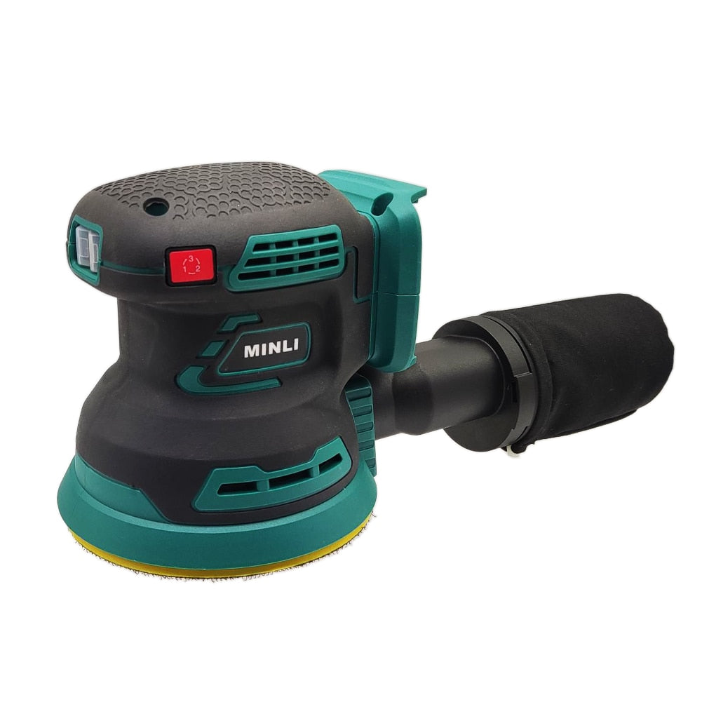 Minli Brushless Orbital Battery Sander - 18V 125mm