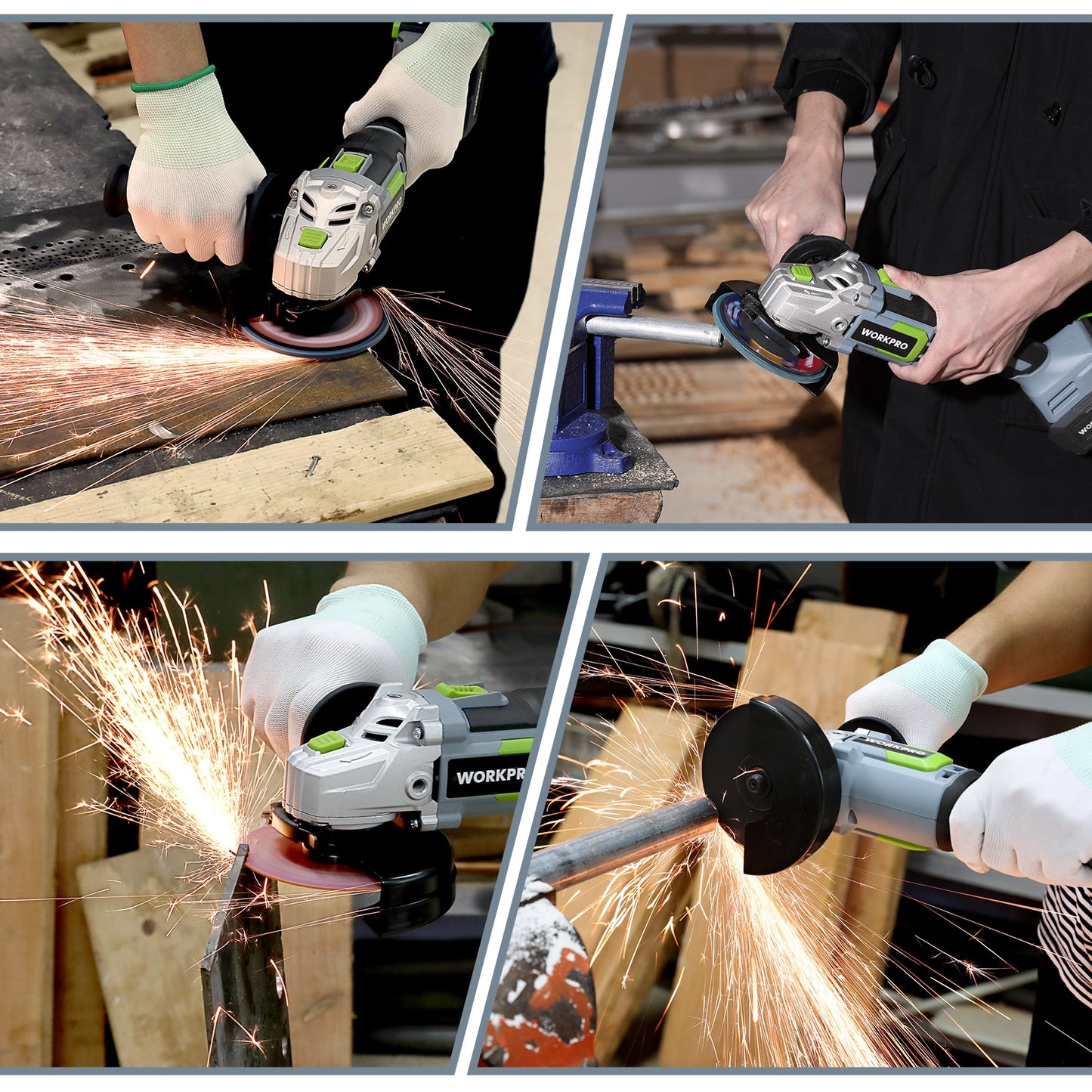 Workpro 20V Cordless Angle Grinder