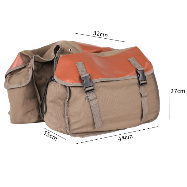 Canvas Saddle Pannier Bicycle / Bike Bag