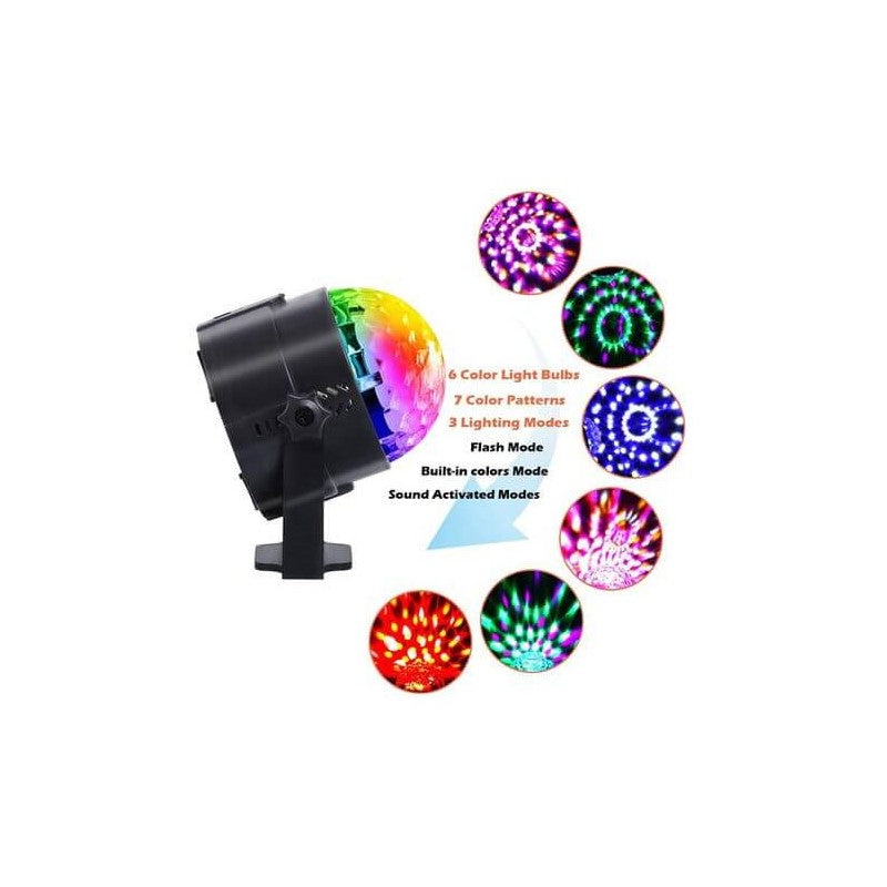 Round Multi Colour Remote Controlled Party Lamp