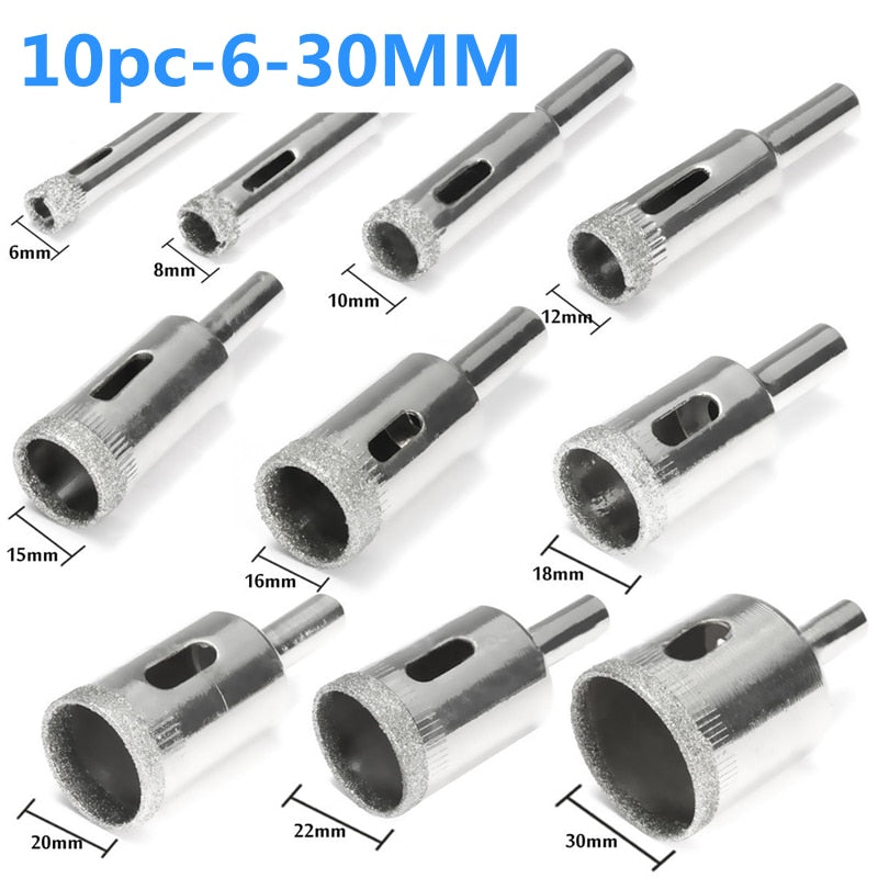 Diamond Coated HSS Drill Bit Set - 3-50mm