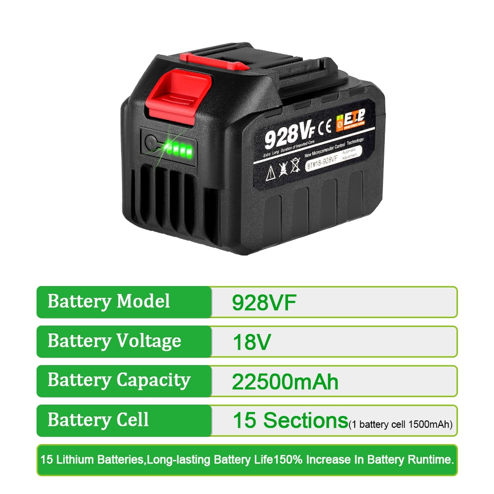 Makita Interface Rechargeable Lithium-Ion Batteries