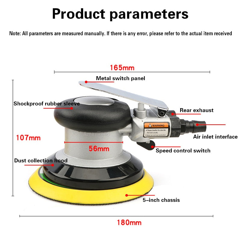 Pneumatic Orbital Sander