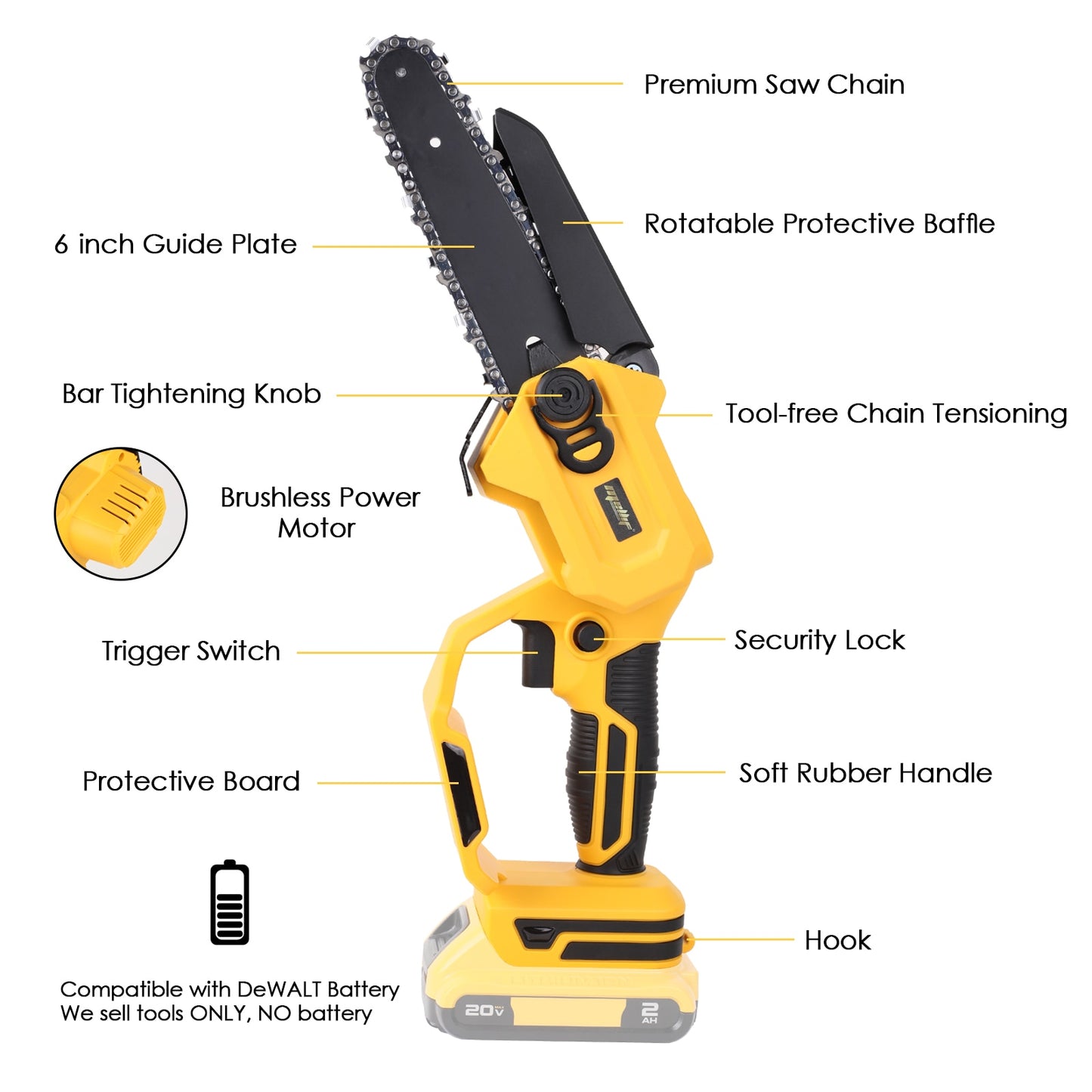 Dewalt 18V 20V MAX Cordless Chainsaw