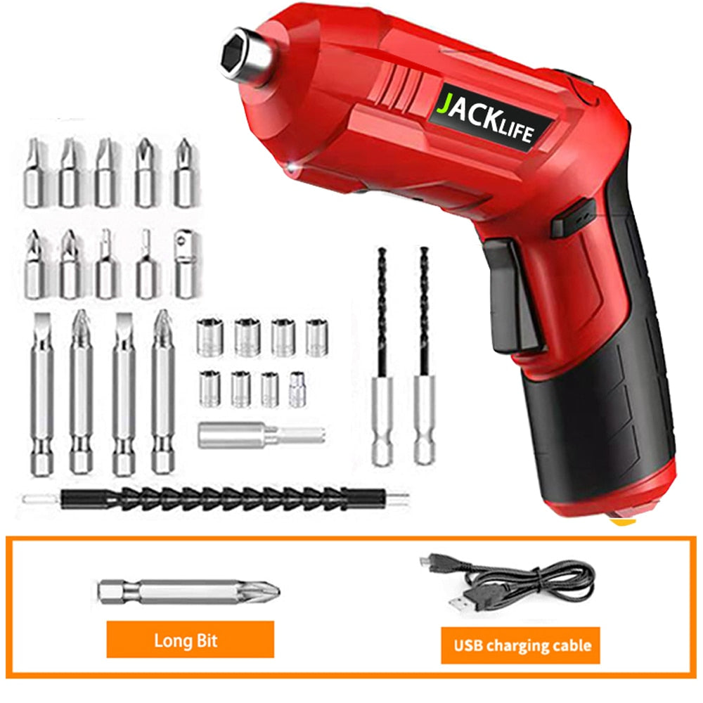 JACKLIFE 3.6V Cordless Impact Screwdriver Drill