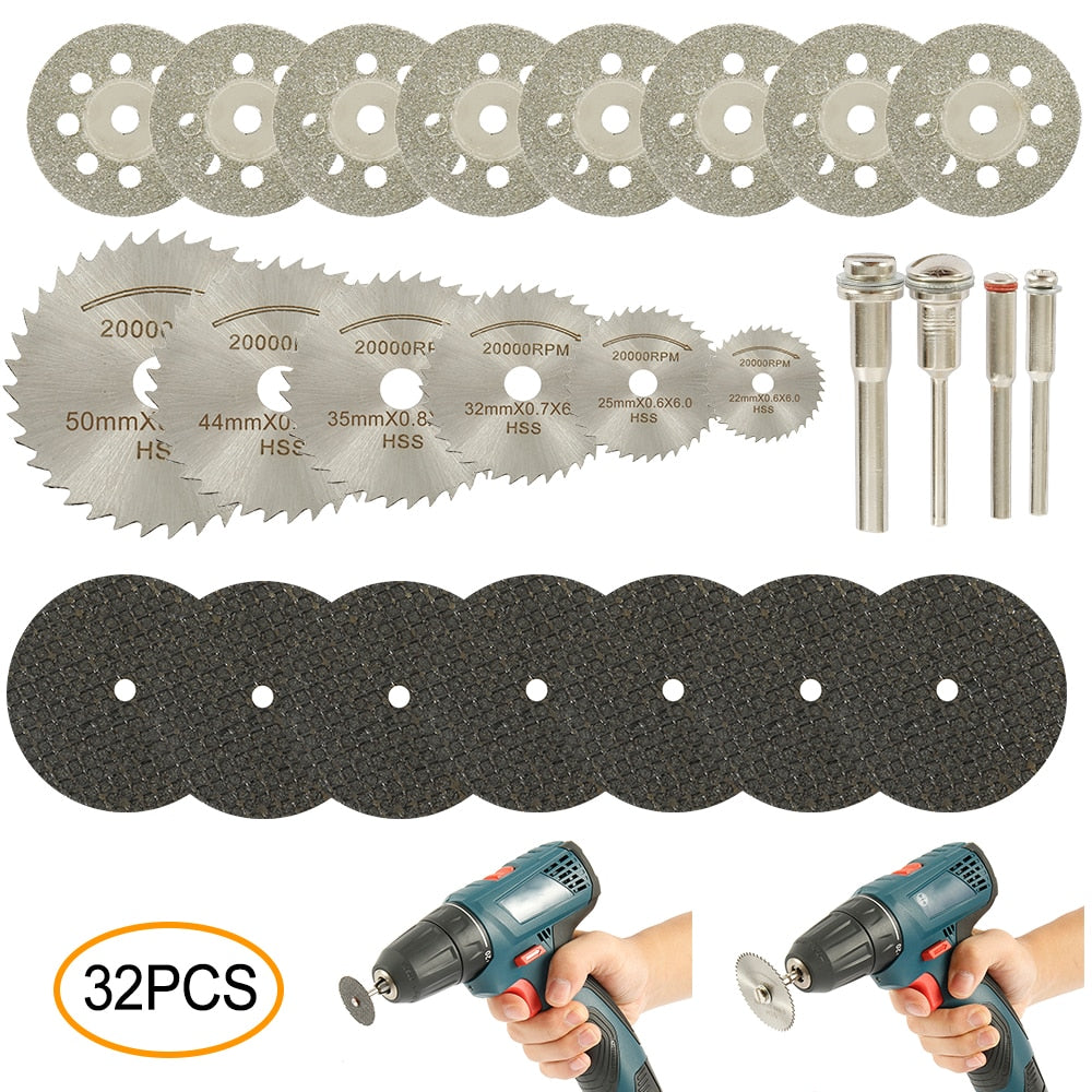 Mini Circular Saw Blade Set - 32/31/30 Pcs.