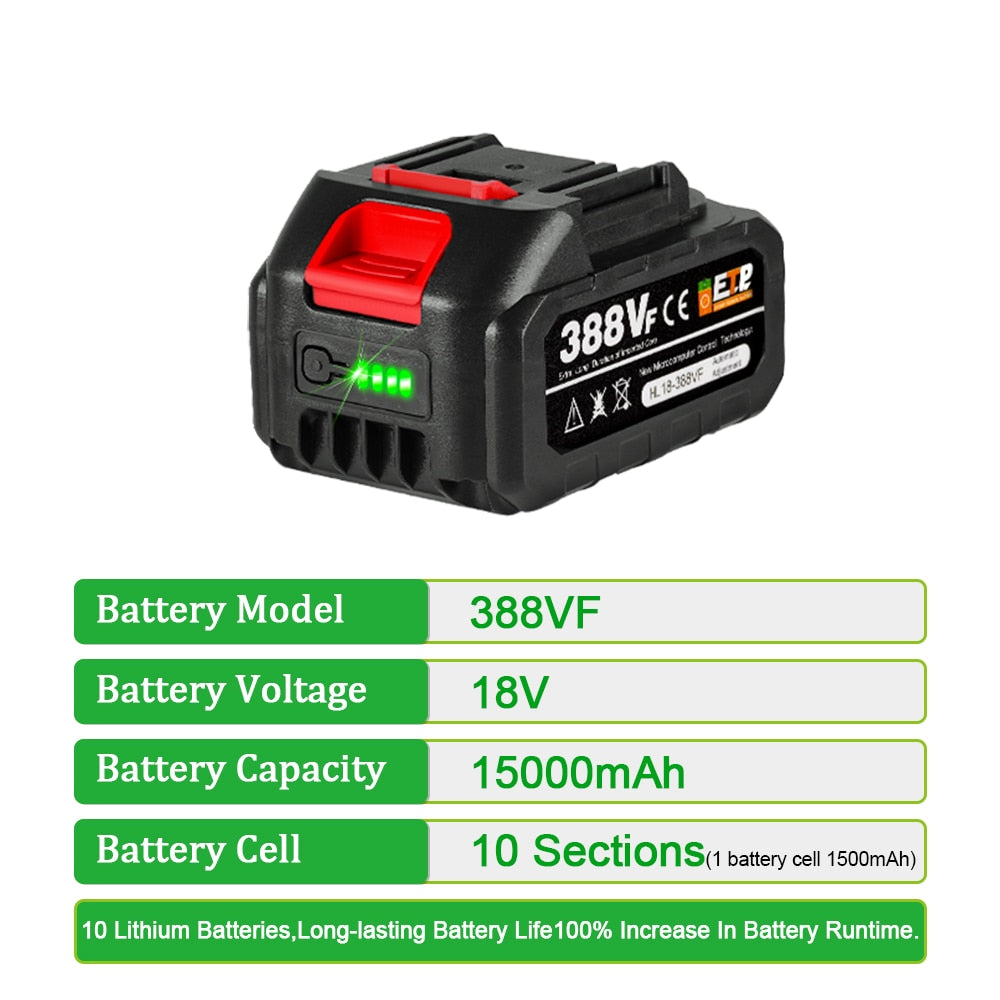 Makita Interface Rechargeable Lithium-Ion Batteries