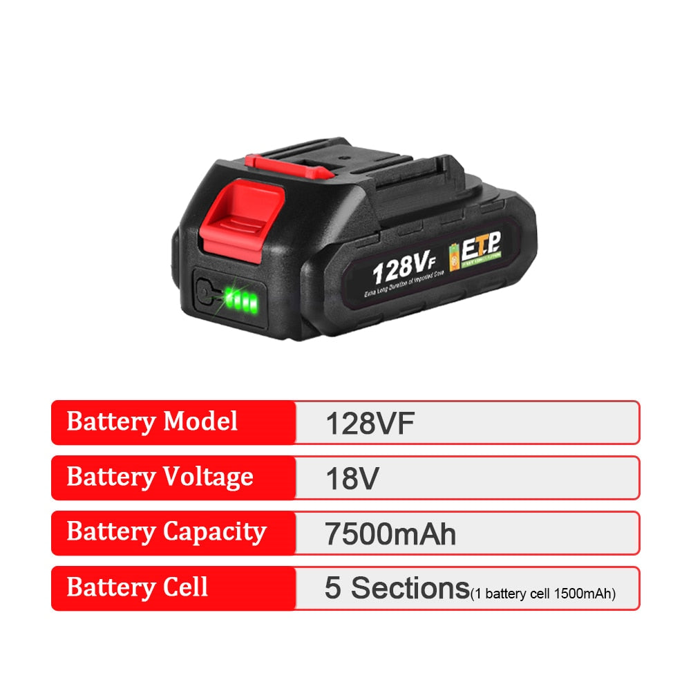 Rechargeable Lithium-Ion Batteries: 388VF 22500mAh & 15000mAh, 128VF & 928VF