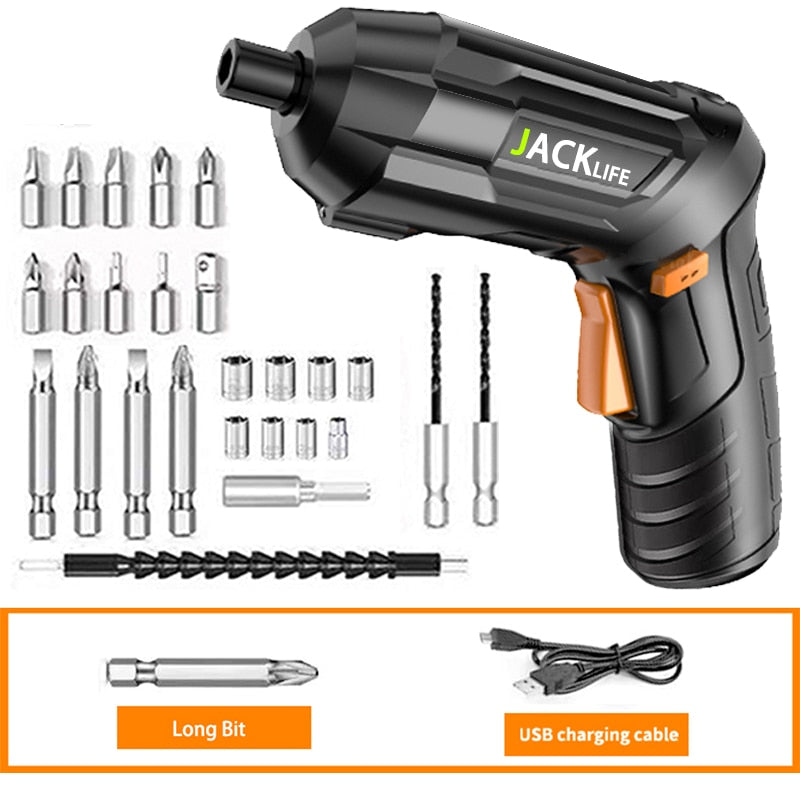 JACKLIFE 3.6V Cordless Impact Screwdriver Drill