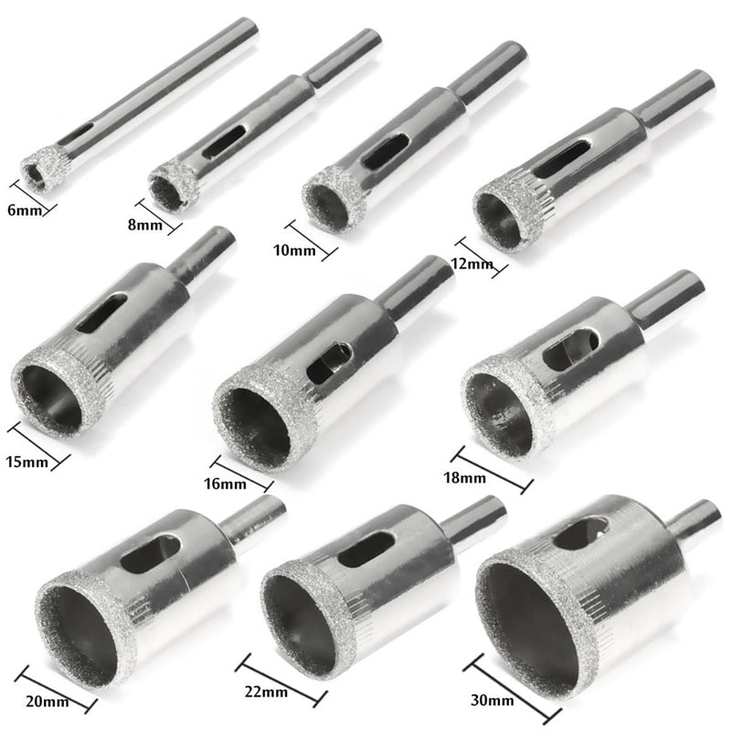 Diamond Coated HSS Drill Bit Set - 3-50mm