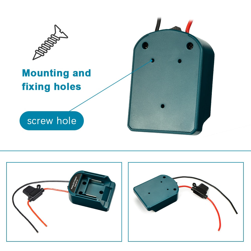 External Battery Adapter Converter Kit for MT Makita 14V/18V Battery