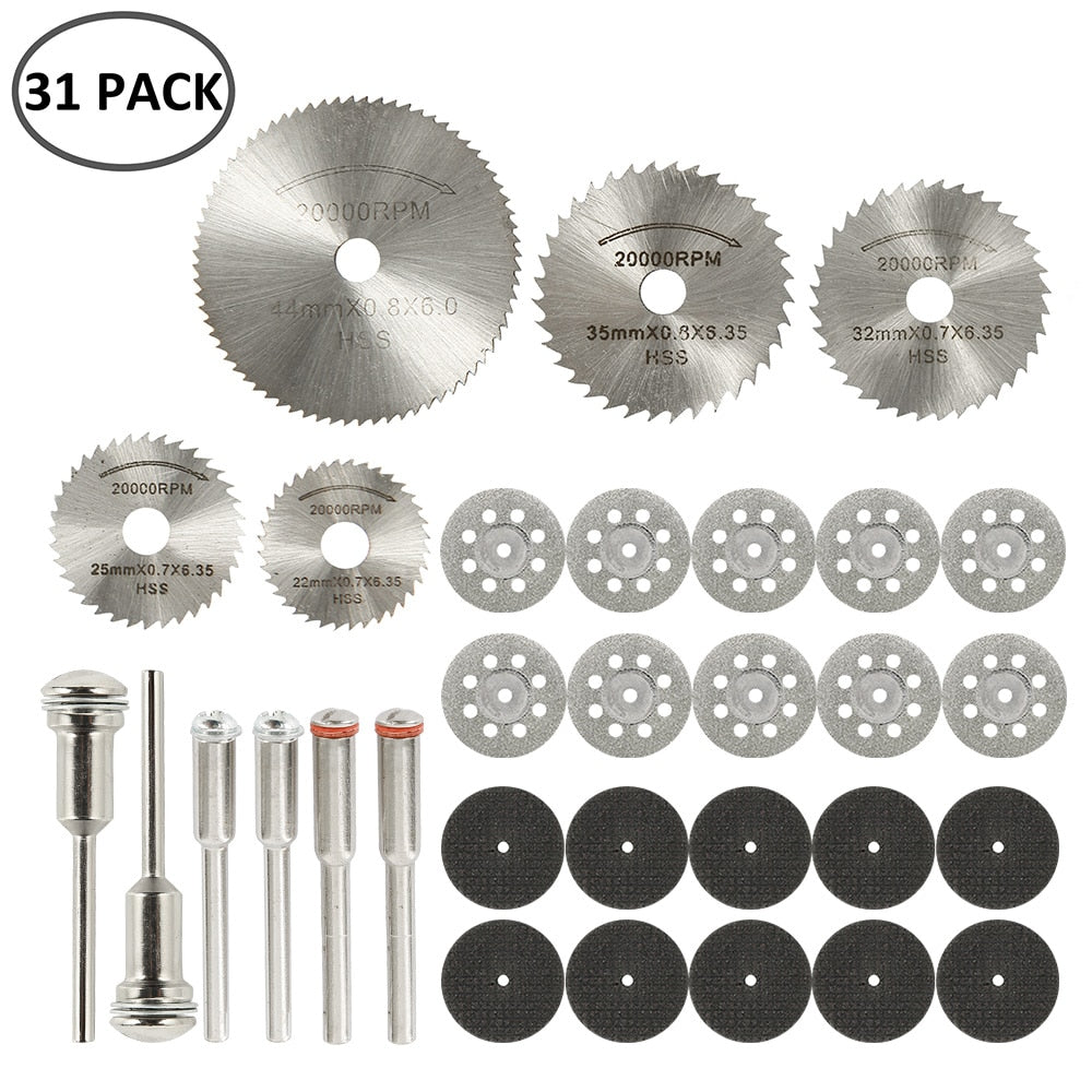 Mini Circular Saw Blade Set - 32/31/30 Pcs.