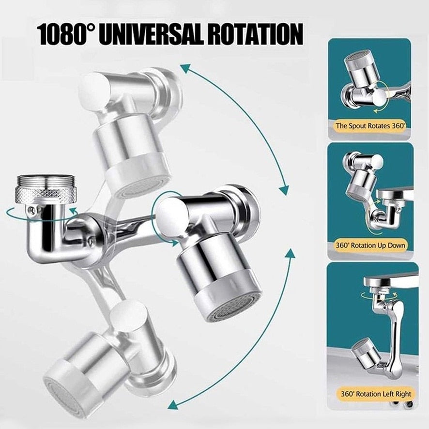 Universal 1080° Rotatable Faucet Sprayer Head