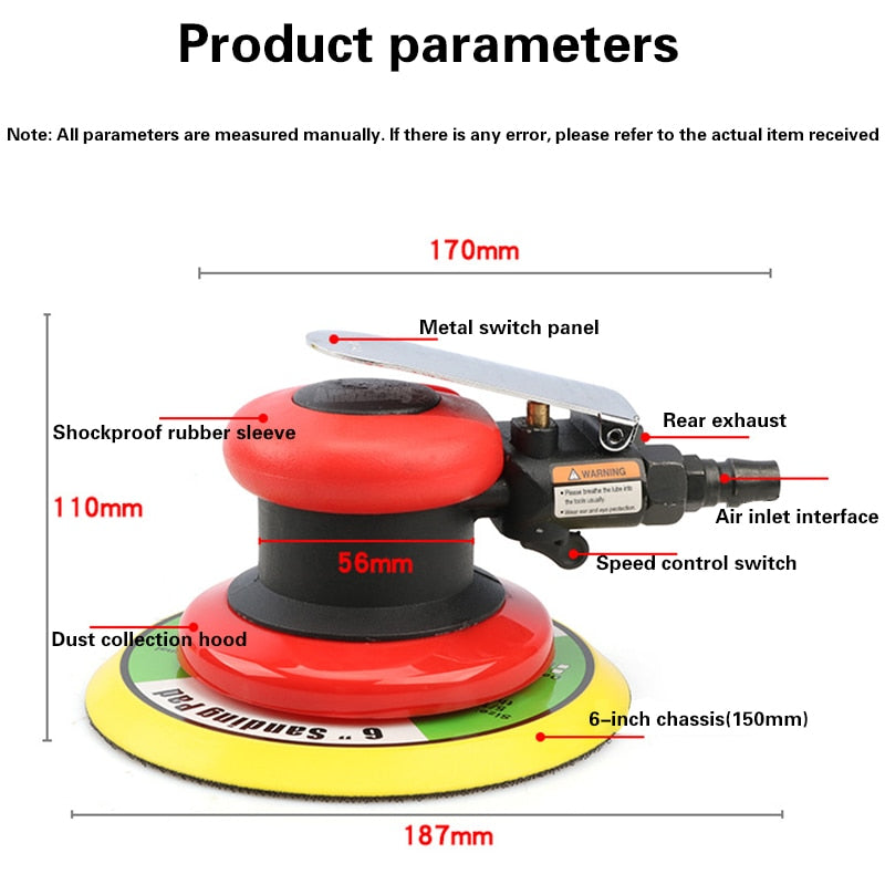 Pneumatic Orbital Sander