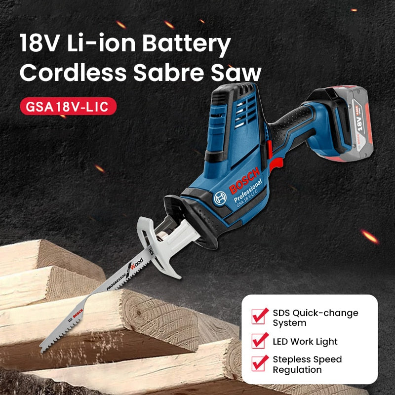 Bosch GSA 18V Cordless Reciprocating Saw