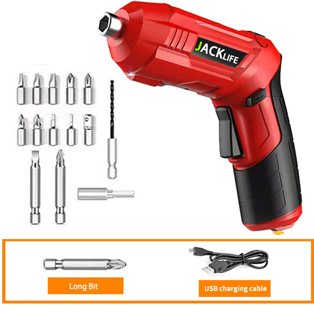 JACKLIFE 3.6V Cordless Impact Screwdriver Drill