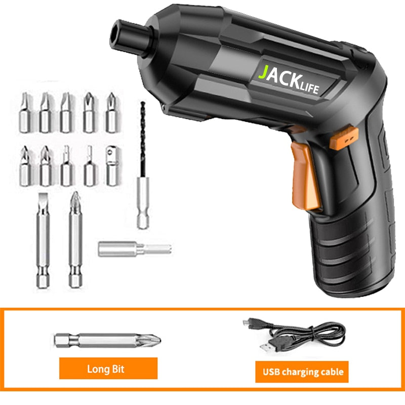 JACKLIFE 3.6V Cordless Impact Screwdriver Drill