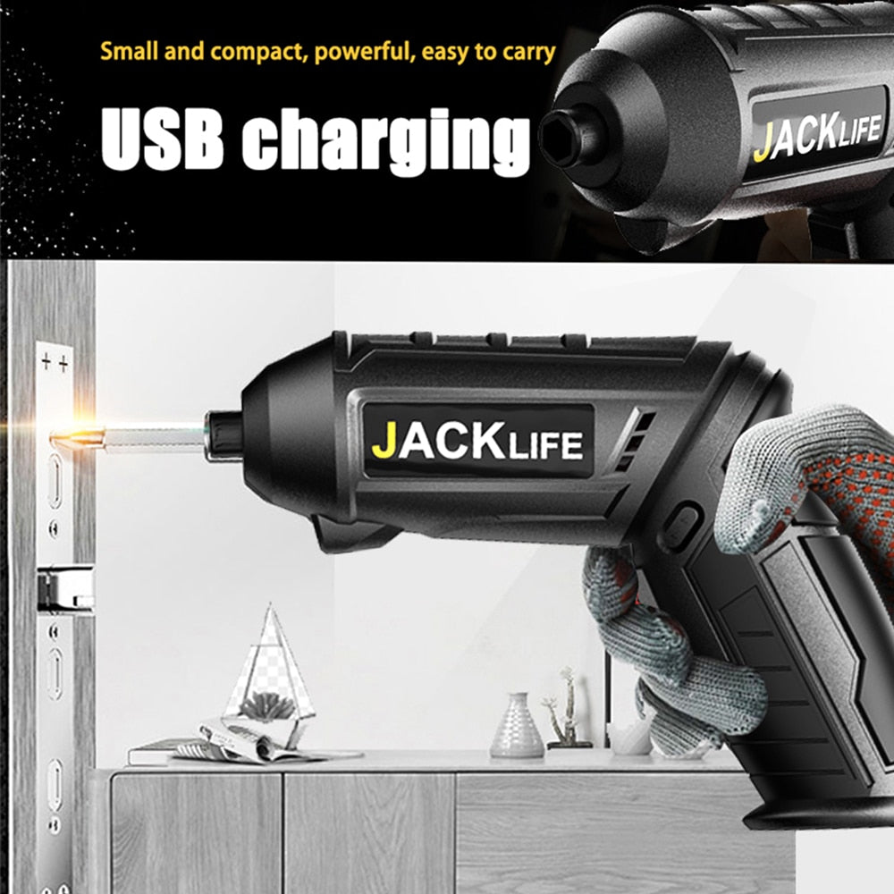 JACKLIFE 3.6V Cordless Impact Screwdriver Drill