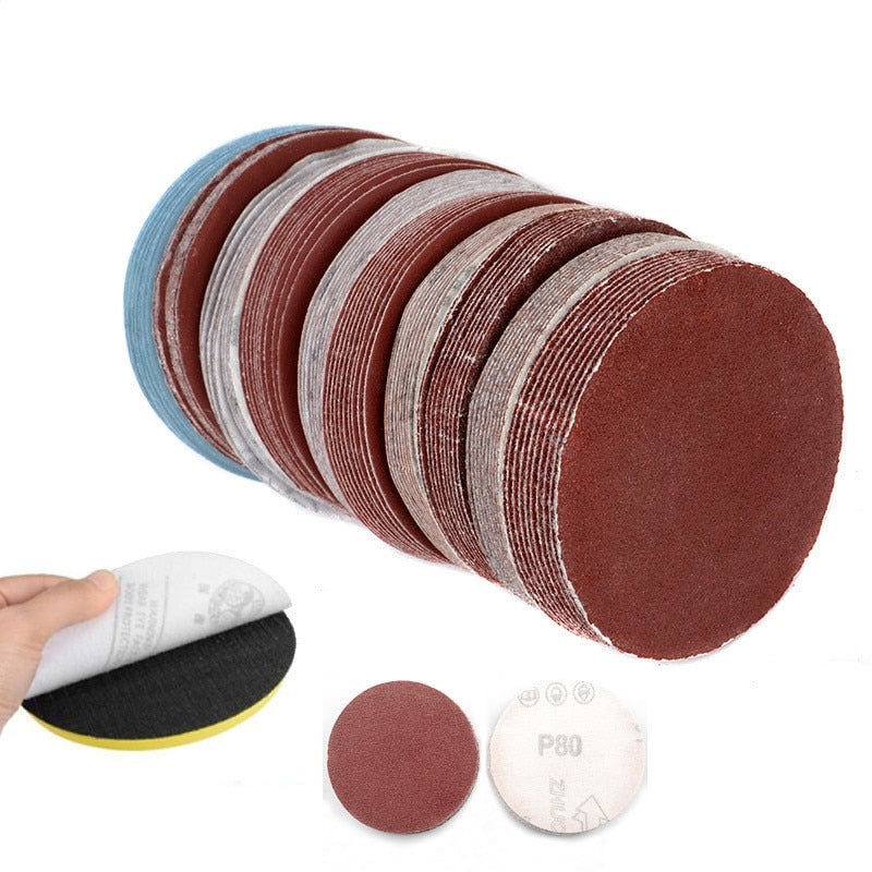 Flocking Sandpaper Sanding Discs with Backer Plate