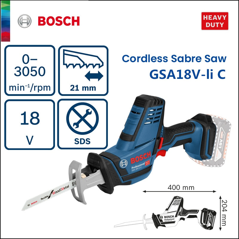 Bosch GSA 18V Cordless Reciprocating Saw