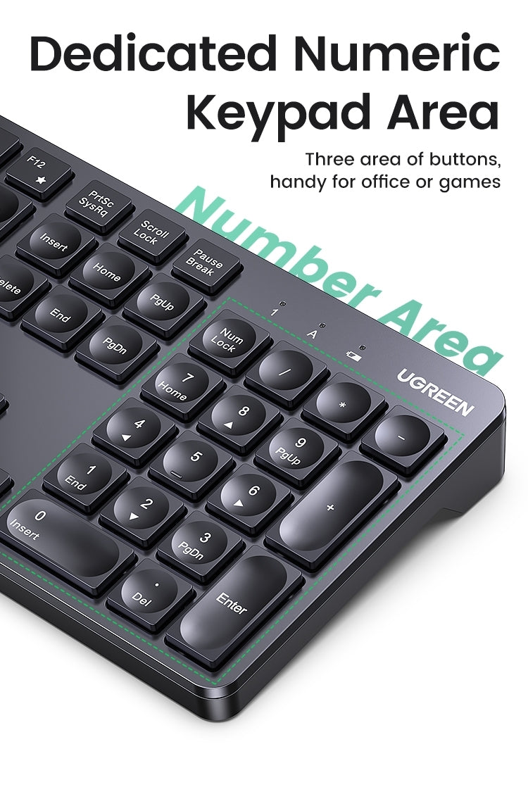 UGREEN 90250 104-Key layout 2.4G Wireless Keyboard