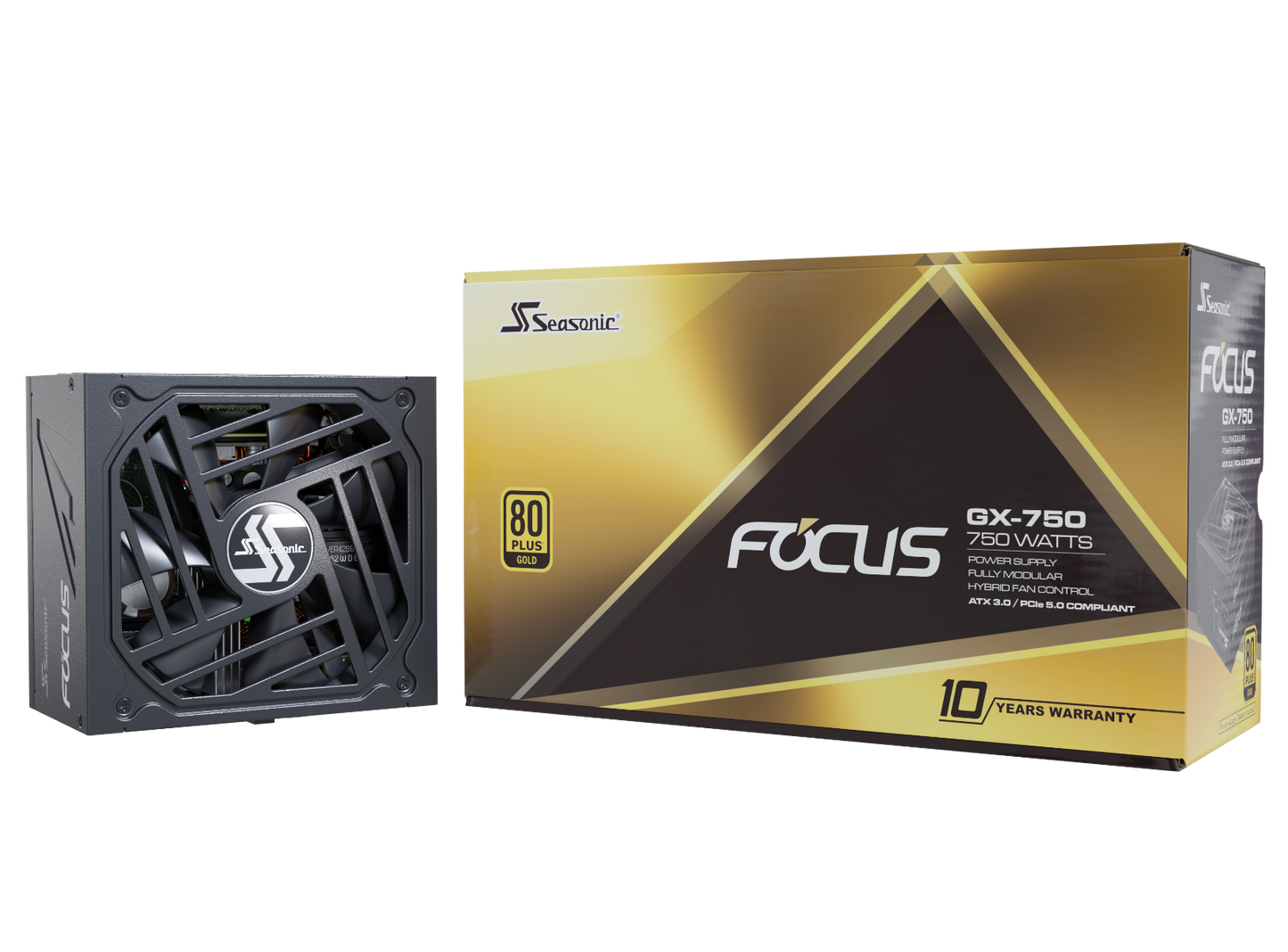 Seasonic FOCUS GX-750 ATX 3.0 750W Gold PSU (SSR-750FX3)